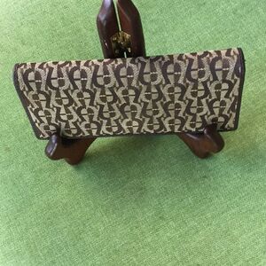 Etienne Aigner Ladies Bi-Fold‎ Wallet Brown & Tan